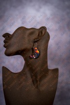 Spooky Nights Crescent Moon Acrylic Earrings