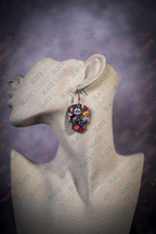 Fiesta de los Muertos Sugar Skull Acrylic Earrings